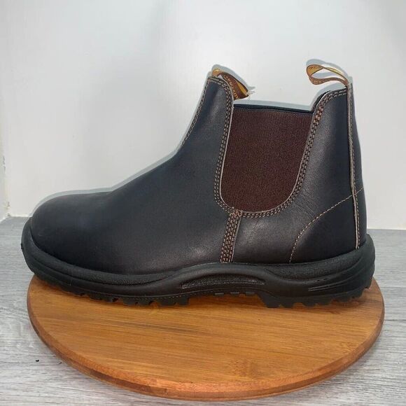 Blundstone 172 Men's Work Chelsea Leather Boot Stout Brown Size 14 US / 13 UK/AU - Picture 2 of 16